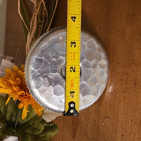 Vintage Trade Continental Hammered Aluminum Candlestick Candle Holders - Picture 6 of 8